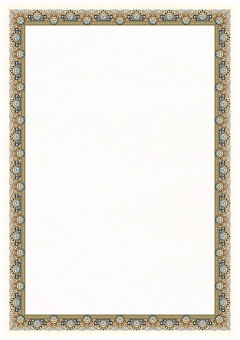 تذهیب A4 گلاسه (135 گرمی) کد 663
