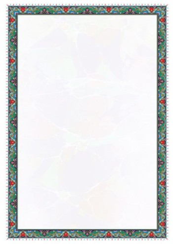 تذهیب A6 گلاسه (135 گرمی) کد 12