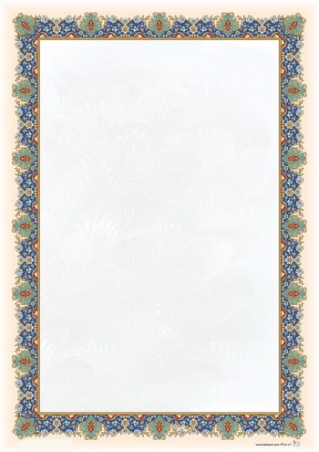 تذهیب A4 گلاسه (135 گرمی) کد 576