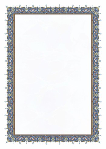 تذهیب A4 گلاسه (135 گرمی) کد 482