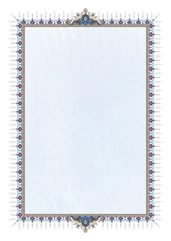 تذهیب A4 گلاسه (135 گرمی) کد 565