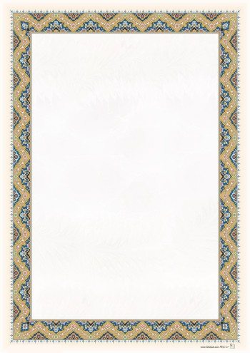 تذهیب A4 گلاسه (135 گرمی) کد 681