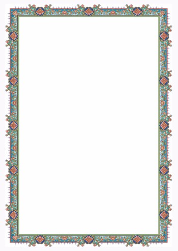 تذهیب A4 گلاسه (135 گرمی) کد 587