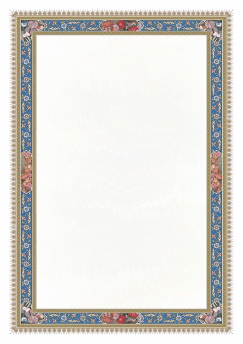 تذهیب A4 گلاسه (135 گرمی) کد 432