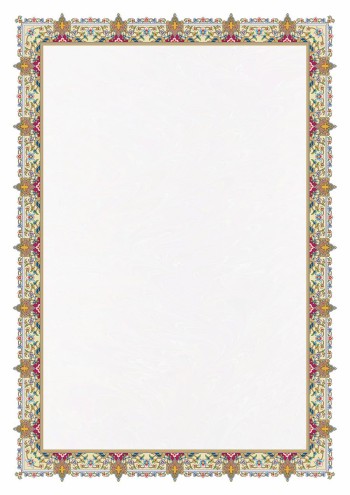 تذهیب A4 گلاسه (135 گرمی) کد 410