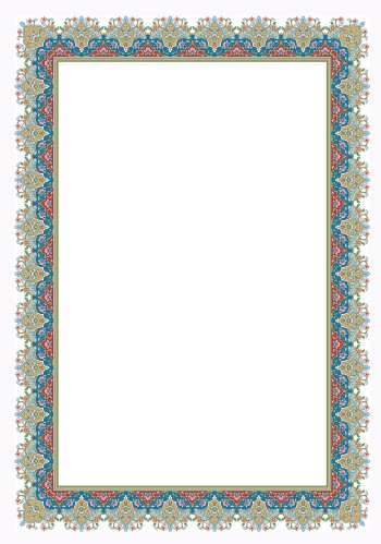 تذهیب A4 گلاسه (135 گرمی) کد 691