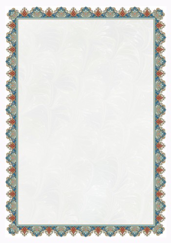 تذهیب A4 گلاسه (135 گرمی) کد 442
