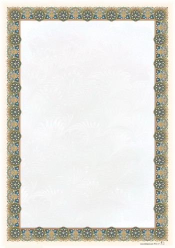 تذهیب A4 گلاسه (135 گرمی) کد 609