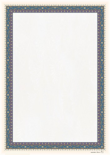 تذهیب A4 گلاسه (135 گرمی) کد 512