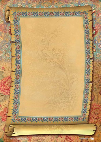 تذهیب A4 گلاسه (135 گرمی) کد 854