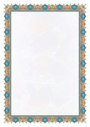 تذهیب A4 گلاسه (135 گرمی) کد 476