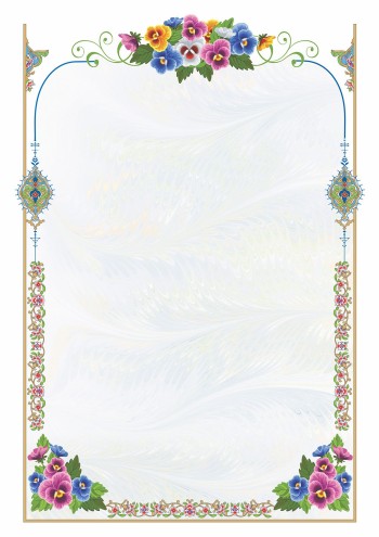 تذهیب A4 گلاسه (135 گرمی) کد 434