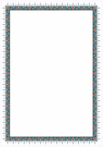 تذهیب A4 گلاسه (135 گرمی) کد 424