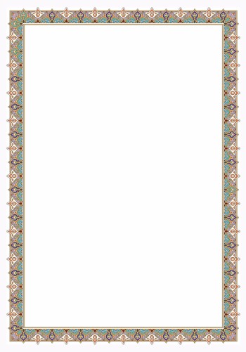 تذهیب A4 گلاسه (135 گرمی) کد 582
