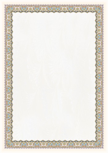 تذهیب A4 گلاسه (135 گرمی) کد 506