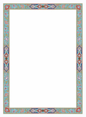 تذهیب A4 گلاسه (135 گرمی) کد 561