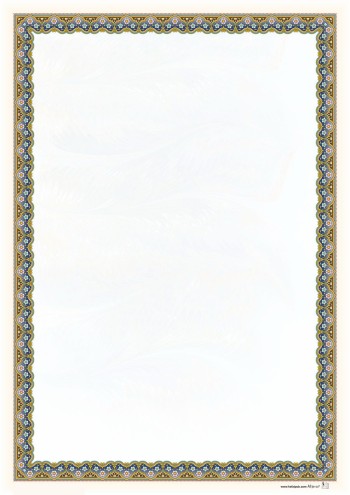 تذهیب A4 گلاسه (135 گرمی) کد 417