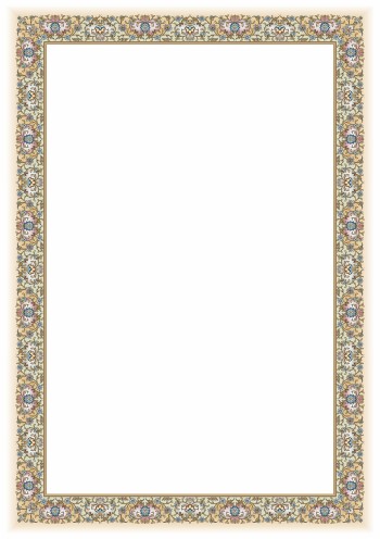 تذهیب A4 گلاسه (135 گرمی) کد 640