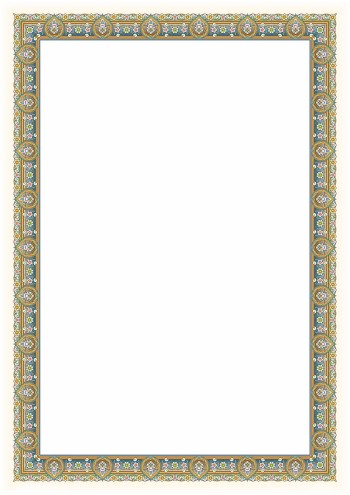 تذهیب A4 گلاسه (135 گرمی) کد 665