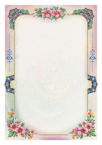 تذهیب A4 گلاسه (135 گرمی) کد 559