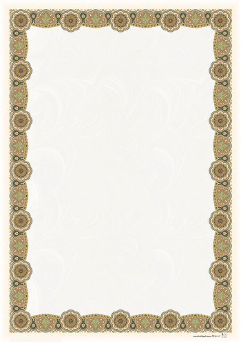 تذهیب A4 گلاسه (135 گرمی) کد 607