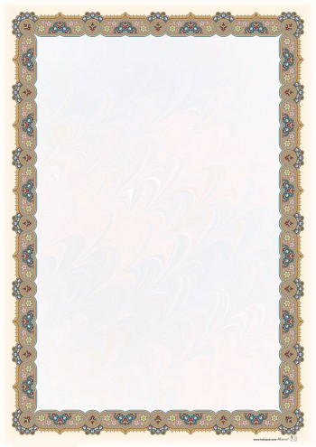 تذهیب A4 گلاسه (135 گرمی) کد 608