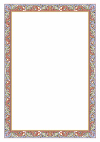 تذهیب A4 گلاسه (135 گرمی) کد 636