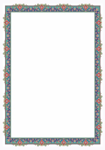 تذهیب A4 گلاسه (135 گرمی) کد 494