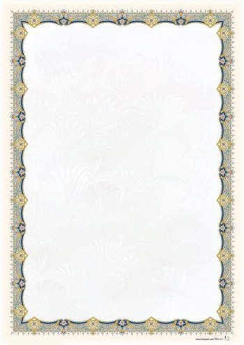 تذهیب A4 گلاسه (135 گرمی) کد 486