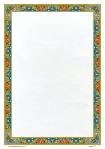 تذهیب A4 گلاسه (135 گرمی) کد 508