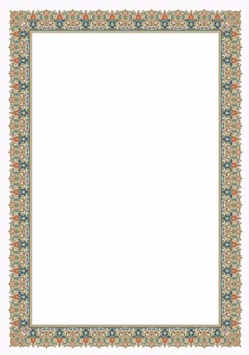 تذهیب A4 گلاسه (135 گرمی) کد 651