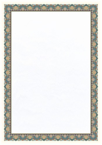 تذهیب A4 گلاسه (135 گرمی) کد 666