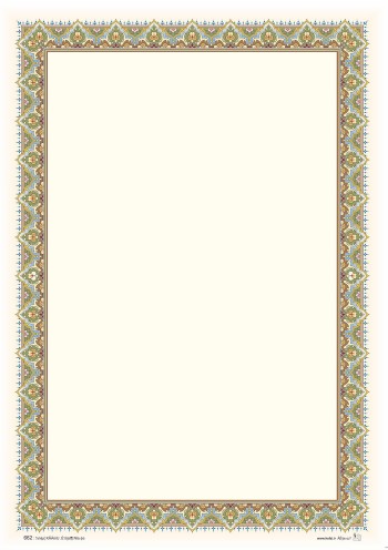 تذهیب A4 گلاسه (135 گرمی) کد 662