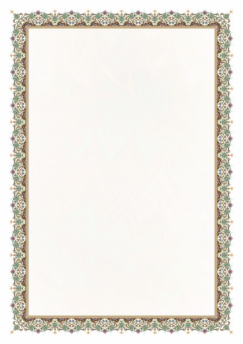 تذهیب A4 گلاسه (135 گرمی) کد 478