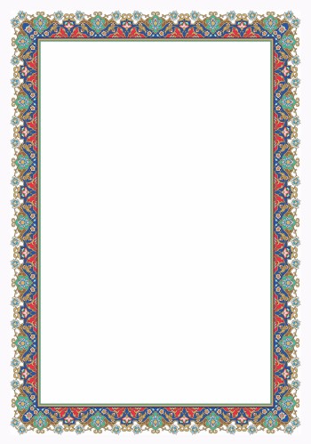 تذهیب A4 گلاسه (135 گرمی) کد 430