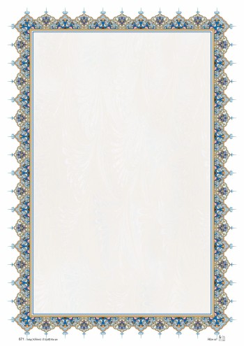 تذهیب A4 گلاسه (135 گرمی) کد 671