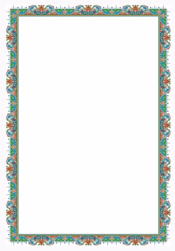 تذهیب A4 گلاسه (135 گرمی) کد 589