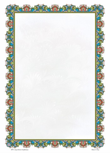 تذهیب A4 گلاسه (135 گرمی) کد 574