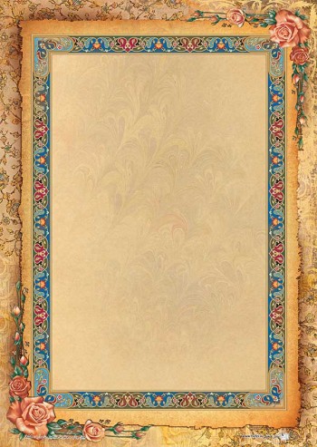 تذهیب A4 گلاسه (135 گرمی) کد 852