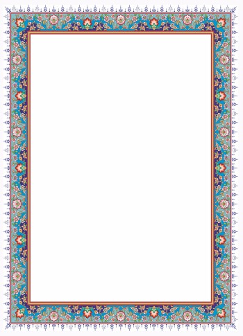 تذهیب A4 گلاسه (135 گرمی) کد 439