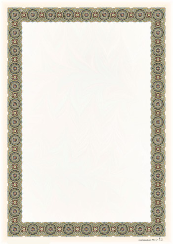 تذهیب A4 گلاسه (135 گرمی) کد 610