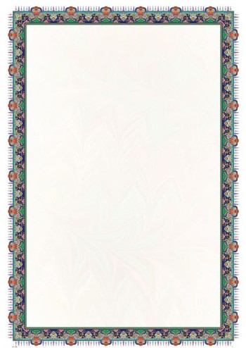 تذهیب A6 گلاسه (135 گرمی) کد 5