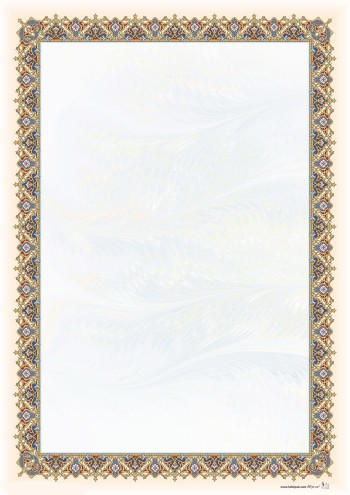 تذهیب A4 گلاسه (135 گرمی) کد 474
