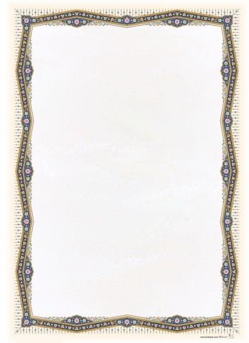 تذهیب A4 گلاسه (135 گرمی) کد 702