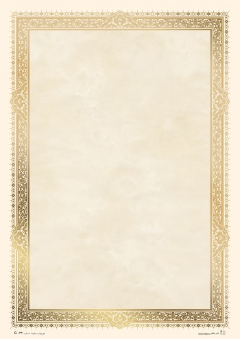 تذهیب طلاکوب A4 کد G-032